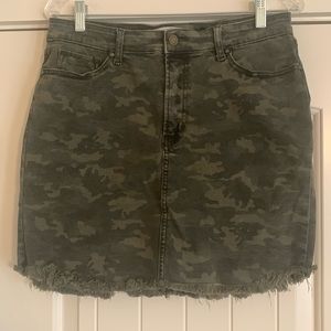Camo Jean Skirt